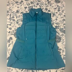 LULULEMON DOWN FOR IT ALL VEST TEAL SZ 14